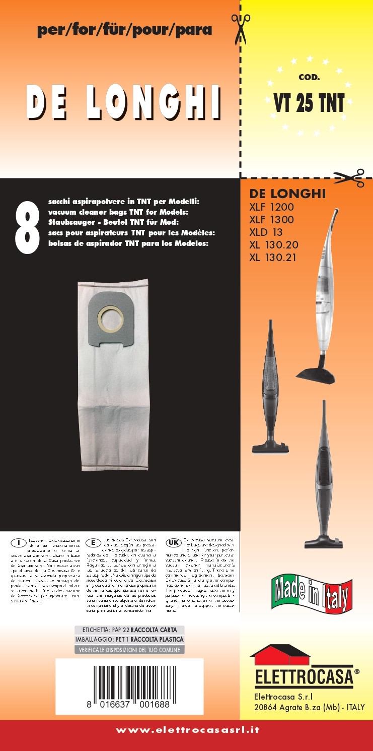 elettrocasa-cf-8-sacchi-tnt-x-de-longhi-vt-25-tnt